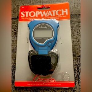Champion Stop Watch, NWT, Daily Alarm, Hourly Chime, 12/24 hour system,
